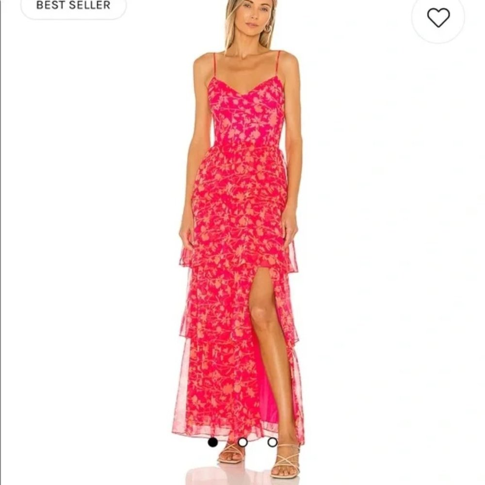 Amanda Uprichard Thaddea Maxi Dress in Brookeside